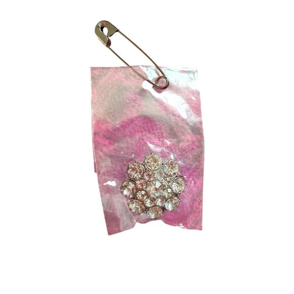 Mango MNG Hot Pink Cable Cardigan with embellished rhinestone buttons Size M - Picture 7 of 8